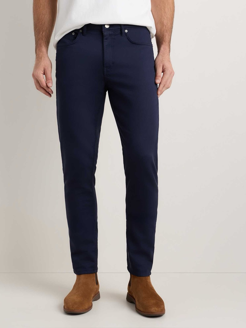 Quince Comfort Stretch Traveler 5-Pocket Pants Navy 36x30 Performance Casual